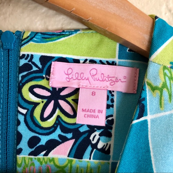 Lilly Pulitzer HTF Rare Lunch Alphabet Dress 8 - Picture 5 of 13